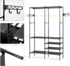 Massido 686600 Stojanový věšák 107 × 35,5 × 174 cm, černý Náhled obrázku produktu 4