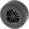 [N] Czarne koło 30,4 mm D. x 20 mm bez otworów na kołki i Podgląd zdjęcia produktu 1