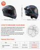 VEVOR Klapphelm mit Doppelvisier Größe XL, Modularer Produktbild-Vorschau 3