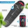 NORDMUT® Schlafsack 3-Jahreszeiten [300 GSM] Ultraleicht & Produktbild-Vorschau 5