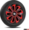 Sparco Radkappen 15 Zoll Sicilia Schwarz Rot Carbon 4tlg Produktbild-Vorschau 5