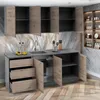 A modern kitchen unit with cabinets and drawers. Náhled obrázku produktu