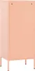 A pink metal storage cabinet on a white background. Produktbild-Vorschau