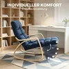 HOMCOM Schaukelstuhl mit verstellbarer Fußstütze, Produktbild-Vorschau 5