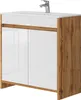 Waschbeckenunterschrank Vicco Lemgo Goldkraft Eiche 2 Produktbild-Vorschau 1