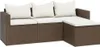 vidaXL Garten-Lounge-Set Braun Poly Rattan Produktbild-Vorschau 3