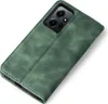 A green flip case for a smartphone is shown on a white background. Produktbild-Vorschau