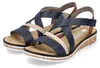 Rieker Schuhe Damen Keil Sandaletten Sandalen V3663, Produktbild-Vorschau 27
