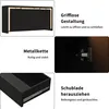 Credenza Fortuna Lai nera lucida con LED, mobile TV, Anteprima dell’immagine prodotto 7