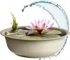 Mini Gartenteich rund beige - 52 cm - Garten Deko Metall Produktbild-Vorschau 1