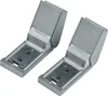Two identical silver refrigerator door handles are shown against a white background. Produktbild-Vorschau