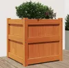 vidaXL Pflanzkübel Wachsbraun 50x50x50 cm Massivholz Kiefer Produktbild-Vorschau 2