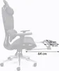 Fotel biurowy ergonomiczny KB106 czarny Podgląd zdjęcia produktu 2