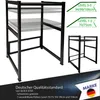 Waschmaschinenregal 74x65x111cm Schwarz | Regal Gestell für Produktbild-Vorschau 4