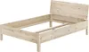 Metallfreies Doppelbett Holzbett Zirbe massiv 140x200 mit Produktbild-Vorschau 2