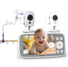 4 pouces Babyphone avec 2 caméras VOX vision nocturne Voir les images du produit 1