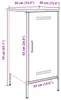 vidaXL Sideboard Anthrazit 36x39x79 cm Stahl Produktbild-Vorschau 8