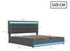 Flieks Polsterbett 180x200cm mit 2 USB, Boxspringbett Produktbild-Vorschau 7