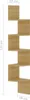 vidaXL Wandplank, hoekmodel, Sonoma-eikenhout, 19x19x123 Productafbeelding-voorbeeld 7