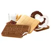 A product shot of Kinder Cards with ingredients like milk, cocoa, and wheat. Produktbild-Vorschau