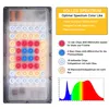 A grow light with various LED chips and a spectral graph. Produktbild-Vorschau