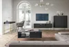 Buffet 150 cm Galla - Commode trois portes avec tiroirs - Voir les images du produit 5