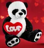 BRUBAKER XXL Panda, 100 cm groot, met hartvormig Productafbeelding-voorbeeld 7