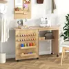 COSTWAY skříňka a stůl na šití 2 v 1, skládací, šicí stůl, Náhled obrázku produktu 2