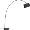 Smarte Moderne Bogenlampe Schwarz inkl  A60 WiFi Vinossa Produktbild-Vorschau 1