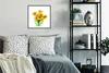 MuchoWow® MuchoWow® Gerahmtes Poster Ölfarbe - Sonnenblumen Produktbild-Vorschau 2
