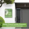 banjado Design Briefkasten Stahl schwarz mit Zeitungsfach Produktbild-Vorschau 5