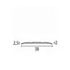 Übergangsschiene 2.5 x 38 x 900 mm Übergangsprofil Produktbild-Vorschau 2
