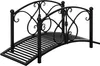 Outsunny Gartenbrücke, Teichbrücke mit Sicherheitsgeländer Produktbild-Vorschau 1