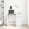 Schreibtisch Weiß 86x49x76 cm Holzwerkstoff Produktbild-Vorschau 3