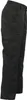 A black pair of women's cargo pants shown from the side. Produktbild-Vorschau