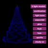 vidaXL Weihnachtsbaum an der Wand mit Metallhaken 260 LED Produktbild-Vorschau 8