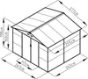 G21 Domek ogrodowy G21 GAH 706 - 277 x 255 cm, brązowy Podgląd zdjęcia produktu 5