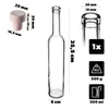 KADAX, 1 botella de 500 ml para tinturas, con tapón de Vista previa de la imagen del producto 3