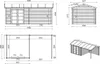 Casetta da giardino in legno - 17.4m2 - 5.79x3m - Anteprima dell’immagine prodotto 3