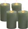 Bougies LED Relaxdays, lot de 4, H x P : 13 x 7,5 cm, Voir les images du produit 1