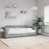 vidaXL Lit de jour avec matelas gris clair 90x190 cm Tissu Voir les images du produit 2