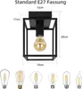 ZMH Deckenleuchte Schwarz Vintage Deckenlampe E27 Retro Produktbild-Vorschau 7