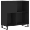 vidaXL Plattenschrank Schwarz 84,5x38x89 cm Holzwerkstoff Produktbild-Vorschau 1
