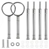 Etageren Stangen Set 2 Stück Silber für Torte Cupcakes Produktbild-Vorschau 1