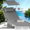Lot de 2 bains de soleil Chloé 4 positions avec appui-tête Voir les images du produit 4