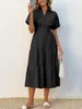 Damenkleid, extra lang, plissiert, mehrlagig fließendes Produktbild-Vorschau 3