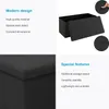Intirilife Faltbare Sitzbank 76x38x38 cm in PIANO SCHWARZ - Produktbild-Vorschau 3
