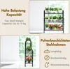 3stupňový kovový stojan na rostliny, schůdky na rostliny s Náhled obrázku produktu 2
