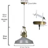 Neo-Asletl Hängelampe Industrial aus Metall Ø41 cm, Produktbild-Vorschau 7