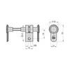 BASI - Blindzylinder Variabel - BZV 100 FS - Schwarz / Gold Produktbild-Vorschau 5